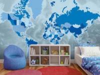 کاغذ دیواری نقشه جهان