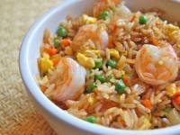 پلو میگوی سرخ شده