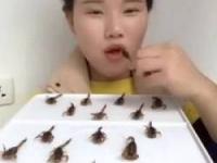 خوردن سوسک و عقرب