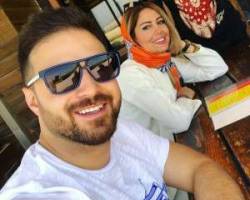 بابک جهانبخش و همسرش