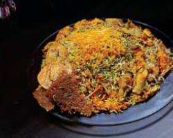لوبیا پلوی تبریزی