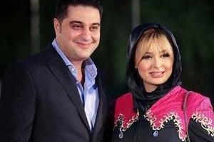نیوشا ضیغمی و همسرش