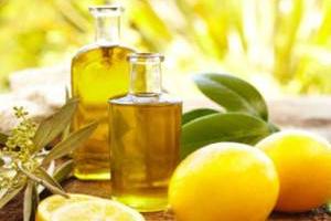 روغن زیتون و لیمو ترش