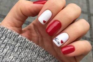 طراحی ناخن قلب
