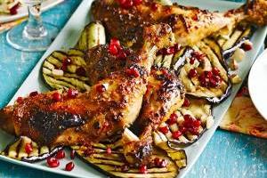 ران مرغ با آجیل برزیلی