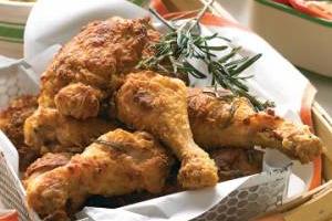 مرغ سوخاری با رزماری