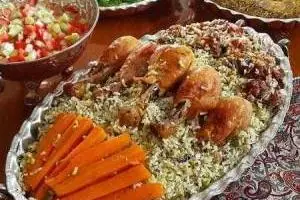 ته چین سبزی پلو ترش