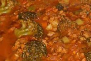 خورش سویا و کلم بروکلی