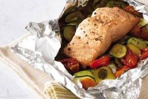 ماهی و سبزیجات