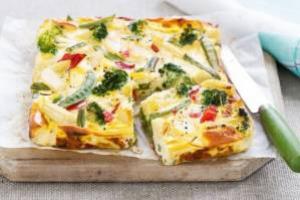 فریتاتای مرغ و سبزیجات