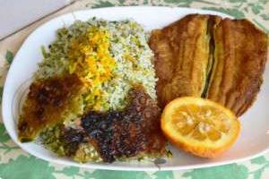سبزی پلو با ماهی