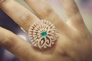 انگشتر طلا درشت زنانه