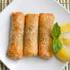 رول های تایلندی با مغز مرغ و ریحان