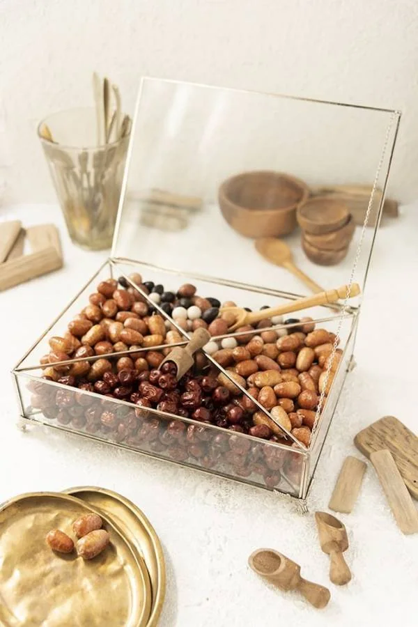 باکس شیشه ای برنجی