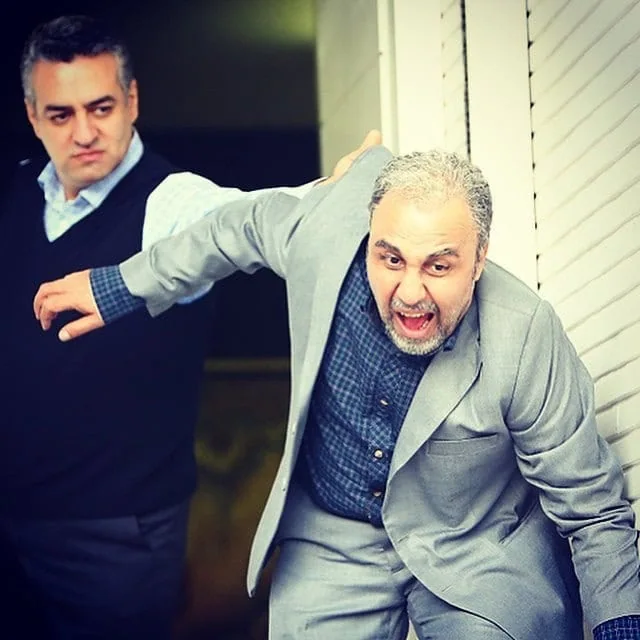 سام نوری و رضا عطاران در نهنگ عنبر سام نوری و رضا عطاران