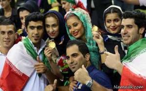 بازیکنان والیبال ایران در فینال مسابقات اینچئون