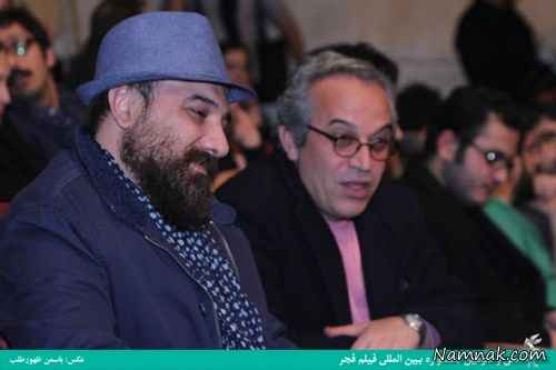 برزو ارجمند در اختتامیه جشنواره فجر 93 برزو ارجمند ، رامبد جوان ، حسین یاری