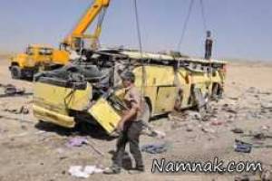 سقوط اتوبوس به دره 250 متری در جاده کرج - چالوس