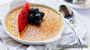 کرم بروله زنجبیلی طرز تهیه کرم بروله زنجبیلی ، دسر های خوشمزه ، انواع دسر