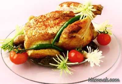 طرز تهیه مرغ شکم پر مرغ شکم پر ، طرز تهیه مرغ شکم پر ، غذاهای خوشمزه