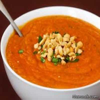 سوپ بادام زمینی طرز تهیه سوپ بادام زمینی ، طرز تهیه سوپ بادام زمینی ، سوپ های خوشمزه