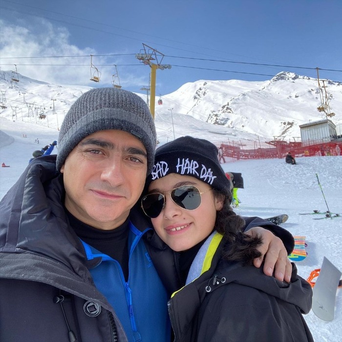 عکس همایون شجریان و دخترش یاسمین همایون شجریان و یاسمین شجریان