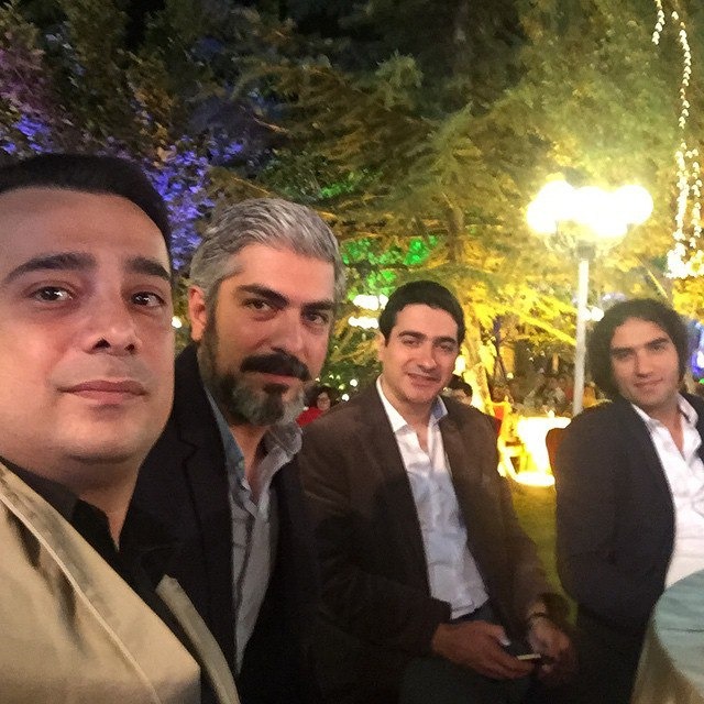 همایون شجریان و رضایزدانی در کنار بازیگران همایون شجریان و رضایزدانی