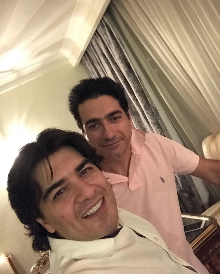 سلفی همایون شجریان و سامان احتشامی همایون شجریان و سامان احتشامی