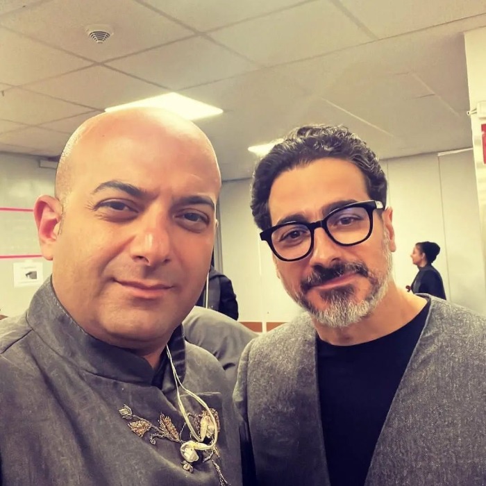 عکس همایون شجریان و همایون نصیری همایون شجریان و همایون نصیری