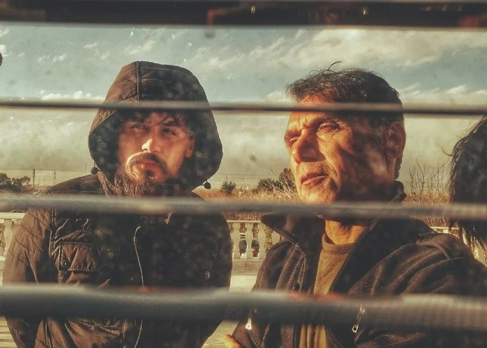 امیر آتشانی در کنار پسرش علی آتشانی امیر آتشانی و علی آتشانی