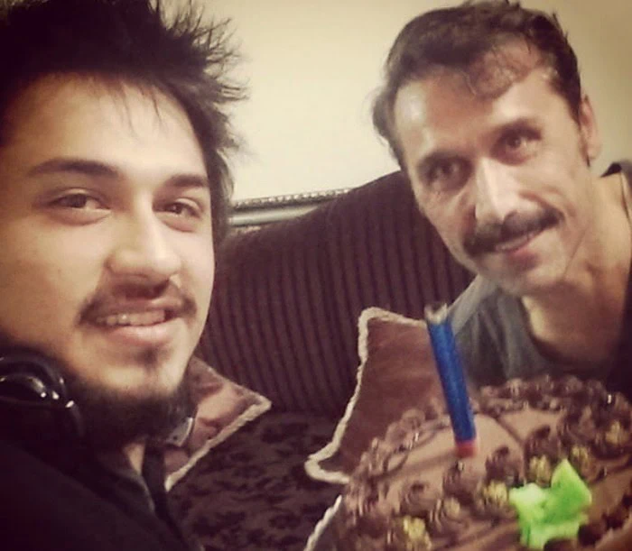 عکس سلفی امیر آتشانی و پسرش پسر امیر آتشانی
