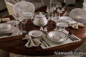 میز شام ، چیدن میز شام