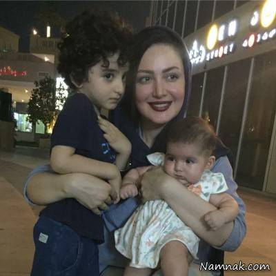 سامیار و ساتین پسر و دختر شیلا خداداد شیلا خداداد و فرزندانش
