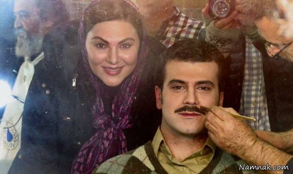 لاله اسکندری در اتاق گریم فیلم سینمایی ماهور+تصاویر لاله اسکندری