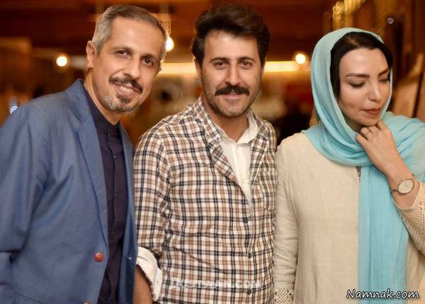 هومن حاجی عبداللهی و همسرش و جواد رضویان هومن حاجی عبداللهی و همسرش