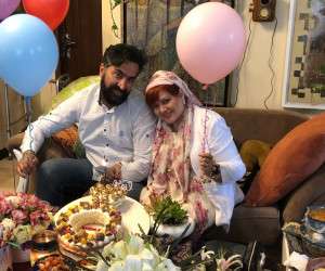 عقد بهاره رهنما ، بهاره رهنما و همسرش
