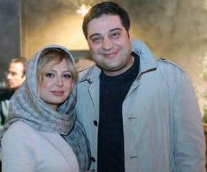 نیوشا ضیغمی و همسرش