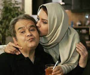 اکبر عبدی و دخترش