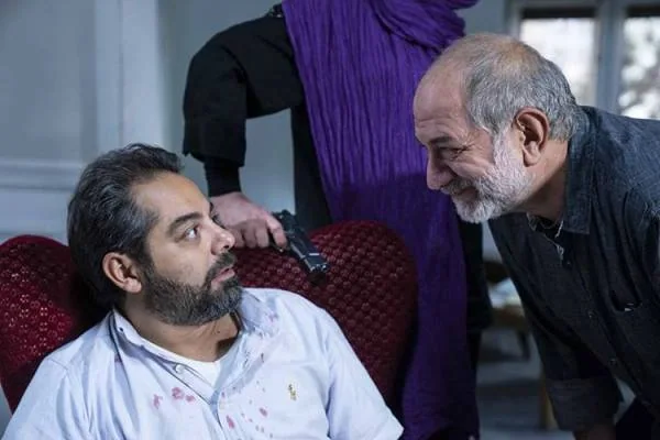 آتیلا پسیانی و سام قریبیان در فیلم سیاه باز آتیلا پسیانی و سام قریبیان