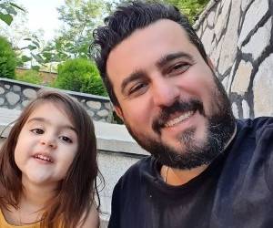 محسن کیایی و دخترش