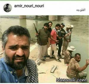 مجروح شدن امیر نوری در جنگ با داعش +عکس امیر نوری ، داعش ، عکسهای امیرنوری
