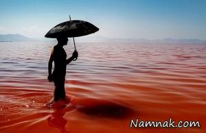 دریاچه ارومیه ، قرمزی آب دریاچه ارومیه