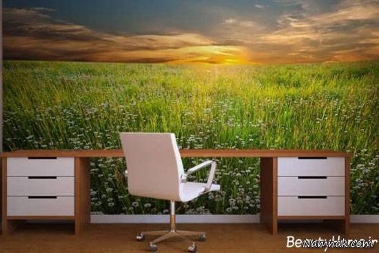 زیباترین طرح های کاغذ دیواری اداری + تصاویر کاغذ دیواری اداری