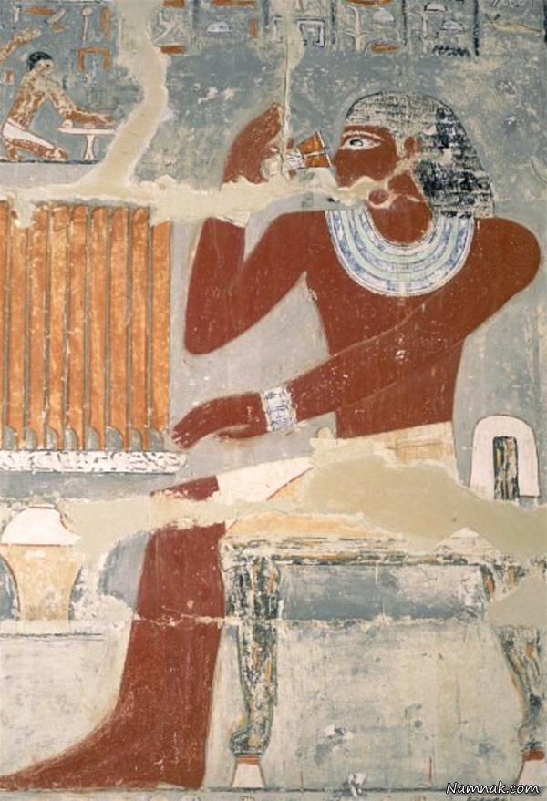 آداب و رسوم مصریان باستان غذا خوردن مصریان باستان