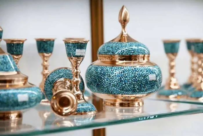 فیروزه کوبی از صنایع دستی اصفهان فیروزه کوبی