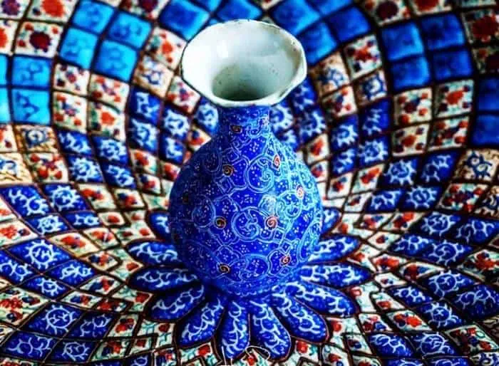 کاشی کاری از صنایع دستی اصفهان کاشی کاری