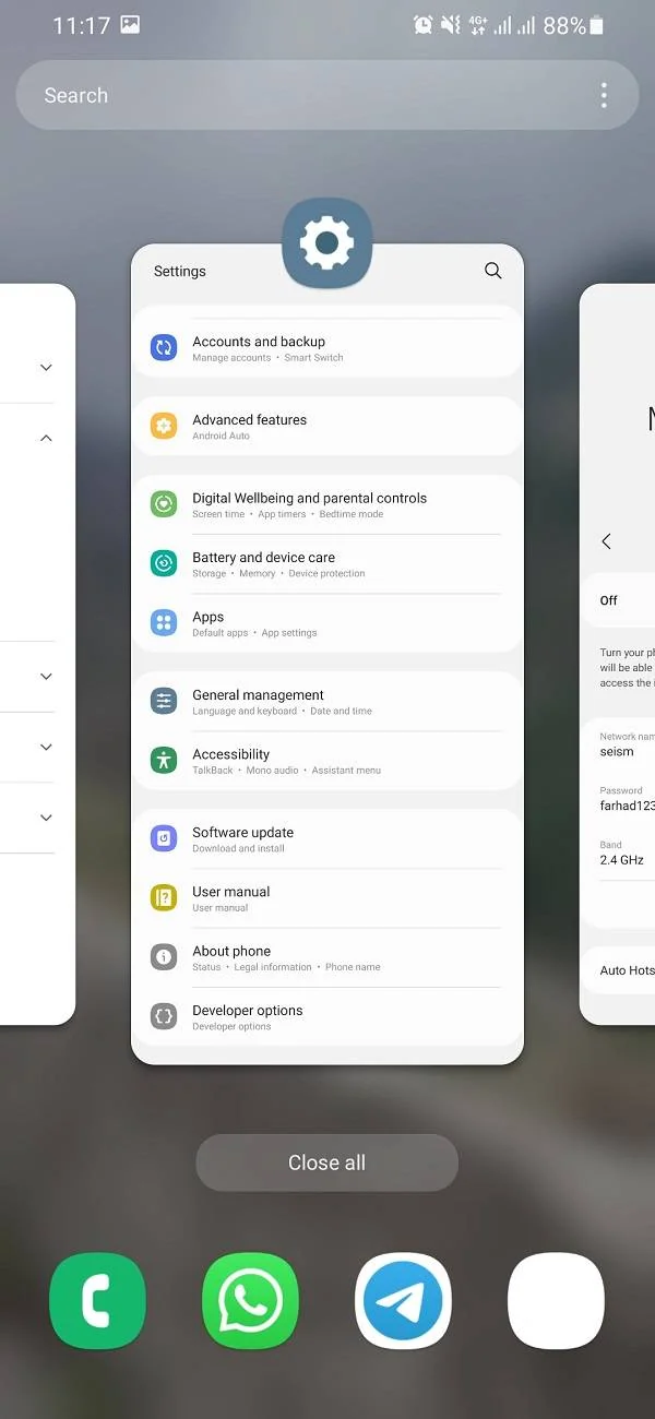 باز بودن برنامه های بک گراند گوشی برنامه های بک گراند