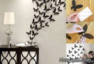 طرح های خوشگل برای تزیین دیوار با کاغذ رنگی