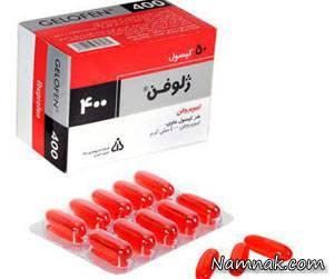 مصرف ژلوفن ، ایبوپروفن