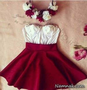 لباس دکلته ، مدل لباس